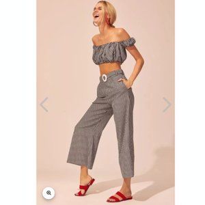 Solid & Striped Puff Sleeve Top & Palazzo Pant